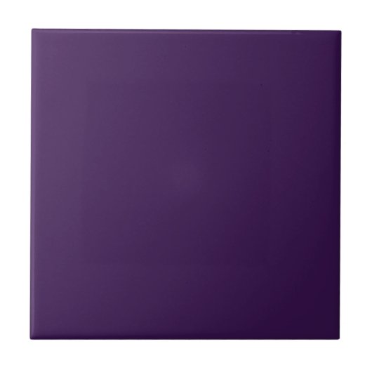 Deep Paars Solid Color Tile Tegeltje (Voorkant)