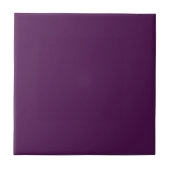 Deep Paars Solid Color Tile Tegeltje (Voorkant)