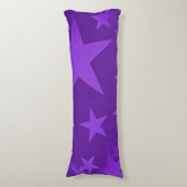 Deep Paars Star Body Pillow Lichaamskussen (Voorkant Verticaal)