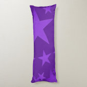 Deep Paars Star Body Pillow Lichaamskussen (Achterkant (Verticaal))