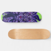 Deep Paars Wolf Tulu Persoonlijk Skateboard (Horizontaal)
