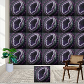 Deep Paarse Amethyst Geode Tegel Tegeltje