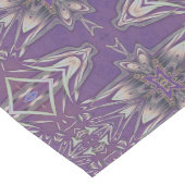 Deep Paarse Art Nouveau Deco Kaleidoscopische Frac Lange Tafelloper (Hoek)