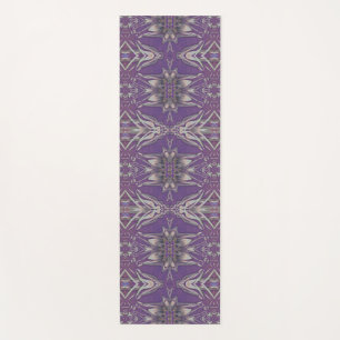 Deep Paarse Art Nouveau Deco Kaleidoscopische Frac Yogamat
