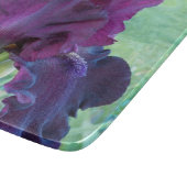 Deep Paarse Bearded Iris Floral Snijplank (Hoek)