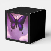 Deep Paarse Butterfly Bedankdoosjes (Achterkant)