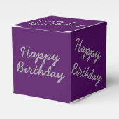 Deep Paarse Classic Party Favor Boces Bedankdoosjes