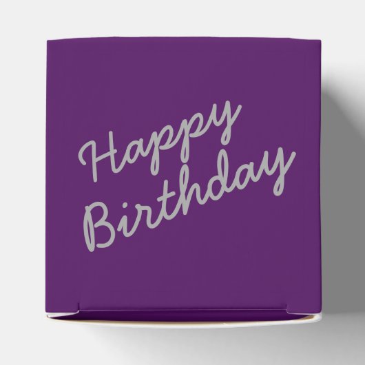 Deep Paarse Classic Party Favor Boces Bedankdoosjes (Bovenkant)