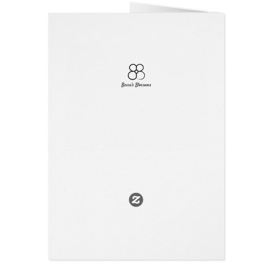 Deep Paarse Dahlia Bloem Blank Kaart (Achterkant)