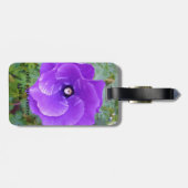 Deep Paarse Hibiscus Flower, Bagagelabel (Achterkant horizontaal)