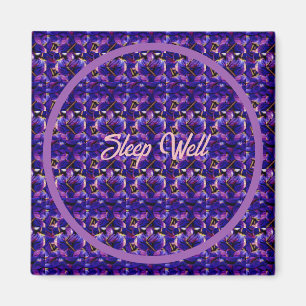 Deep Paarse Lupine Flowers Closeup Magneet