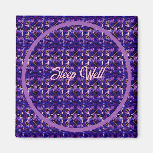 Deep Paarse Lupine Flowers Closeup Magneet (Voorkant)