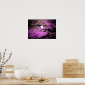Deep Paarse Moonlight Poster (Keuken)