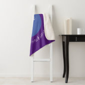 Deep Paarse Musical Sherpa Blanket Aangepaste naam Deken (In situ)