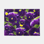 Deep Paarse Pansy Clusters: majestueuze schoonheid Deurmat (Voorkant)