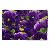 Deep Paarse Pansy Clusters: majestueuze schoonheid Kussensloop (Achterkant)