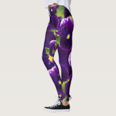 Deep Paarse Pansy Clusters: majestueuze schoonheid Leggings (Links)