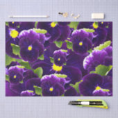 Deep Paarse Pansy Clusters: majestueuze schoonheid Tissuepapier (Craft)