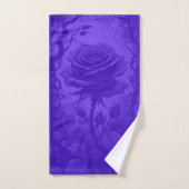 Deep Paarse Rozen Motif Bad Handdoek (Handdoek)