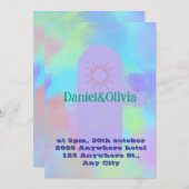 Deep Paarse Soft Wedding Stuff Kaart (Voorkant / Achterkant)