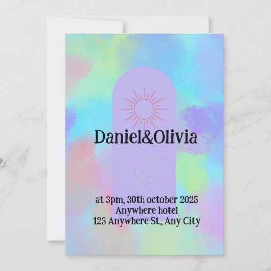 deep Paarse soft weeding stuff Kaart (Voorkant)