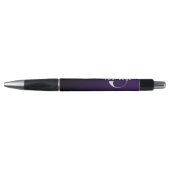 Deep paarse tot zwarte Business logo Company merk Pen (Voorkant)
