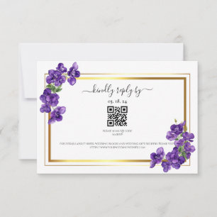 Deep Paarse Violets Reactie Kaart