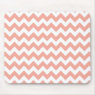 Deep Peach Chevron; zigzag Muismat