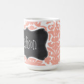 Deep Peach Damask;  alkbord Koffiemok (Center)