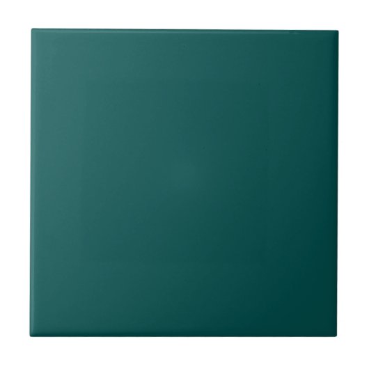 Deep Peacock Blue Color Tegeltje (Voorkant)