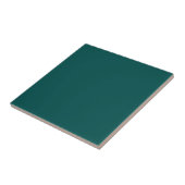 Deep Peacock Blue Color Tegeltje (Zijkant)