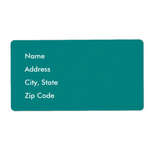 Deep Peacock Blue Etiket