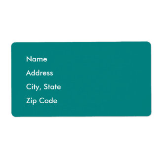 Deep Peacock Blue Etiket