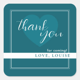 Deep Petrol Dank u Hart Sticker