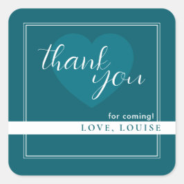 Deep Petrol Dank u Hart Sticker