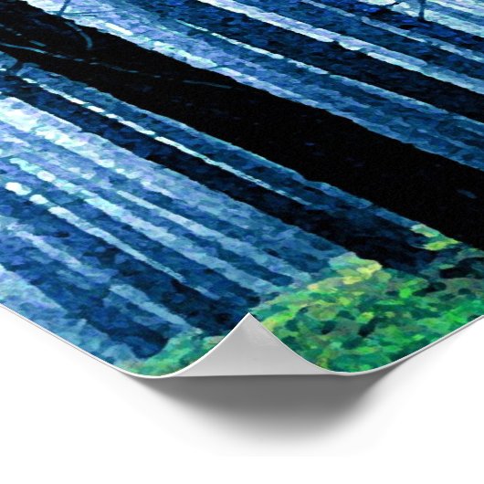 Deep Piney Bossen Poster (Hoek)