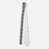 Deep Pink, Blue, Green Striped Unisex Necktie Stropdas (Achterkant)