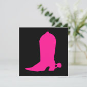 Deep Pink Boot Kaart (Staand voorkant)