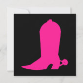 Deep Pink Boot Kaart (Voorkant)