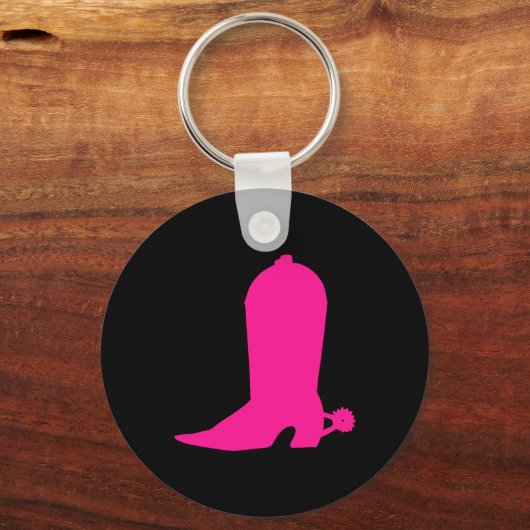 Deep Pink Boot Sleutelhanger (Voorkant)