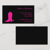 Deep Pink Boot Visitekaartje (Voorkant / Achterkant)