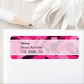 Deep Pink Camo; Camouflage Etiket (Insitu)