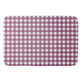  Deep Pink Check Gingham Pattern Badmat