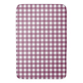  Deep Pink Check Gingham Pattern Badmat (Voorkant Verticaal)
