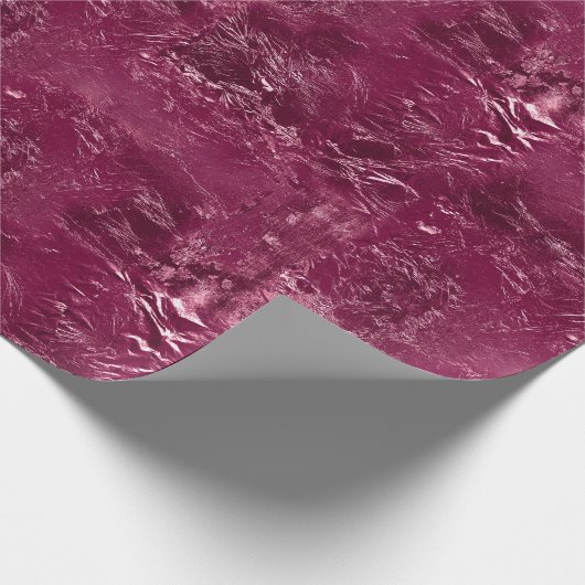  Deep Pink Crinkle Cadeaupapier (Hoek)