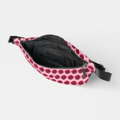 Deep Pink Dahlia Flower Seamless op Fanny Pack Heuptasje (Open)