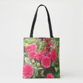 Deep Pink Dahlias Tote Bag (Voorkant)