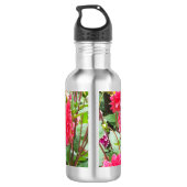 Deep Pink Dahlias Water Fles (Achterkant)