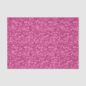 Deep Pink Faux Glitter & Sparkles Patroon Tissuepapier (Voorkant)