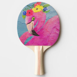 Deep Pink Flamingo Dragen Flower Pet Tafeltennisbatje
